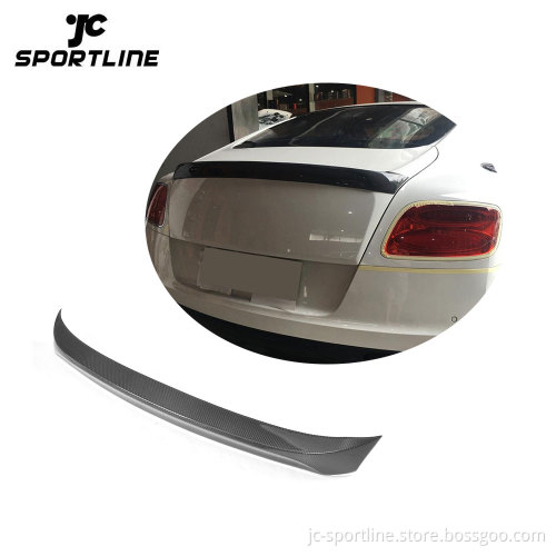 D Style Carbon Fiber Rear Spoiler for Bentley Continental GT Coupe 12-14